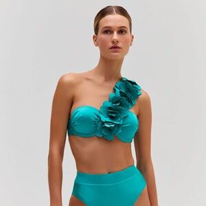 PatBo Flower Appliqué Bikini Top
